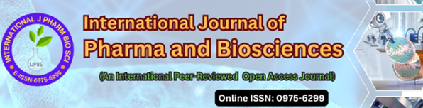 International Journal of Pharma and Bio Sciences